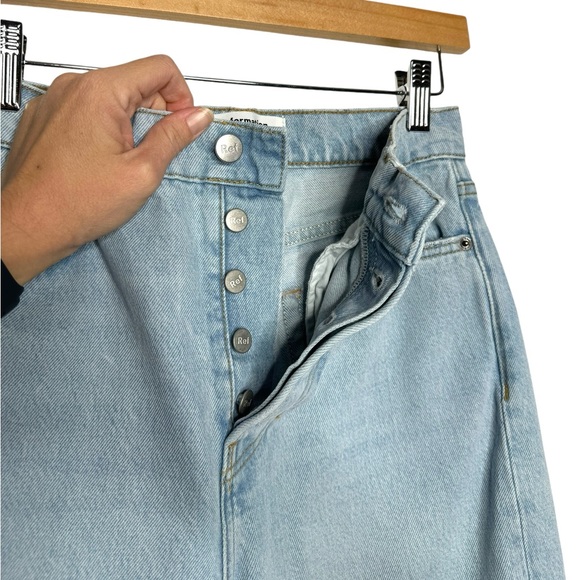 Reformation | Cynthia High Rise Patch Jeans in Tahoe 25 - Picture 5 of 11